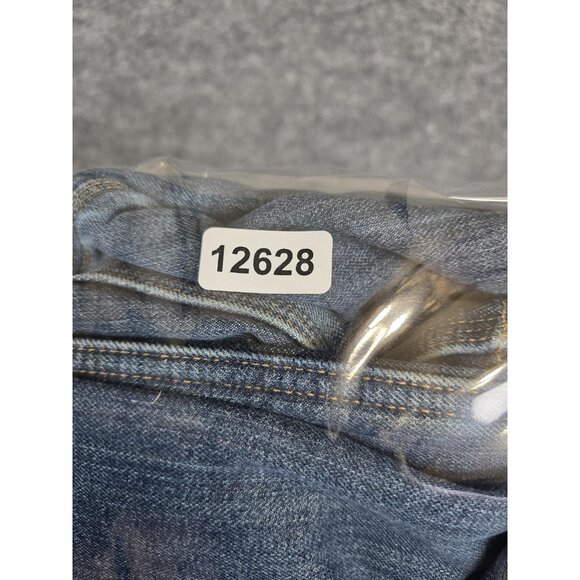 Carhartt Jeans Mens 33x30 Blue Relaxed Fit Fleece Lined Workwear Distressed - Picture 13 of 13